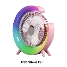 Light Charging Fan Desktop Silent Mini Electric Fan Portable Fan USB - My Store