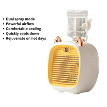 Fan - 3-in-1 Portable Air Cooler, Humidifier, and Fan with Water Tank - My Store
