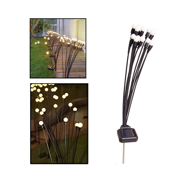 Solar Powered 10 LED Firefly Garden Lights - Waterproof Outdoor Decorative Lights - My Store