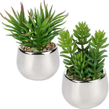 Artificial Silver Pot Plant - My Store