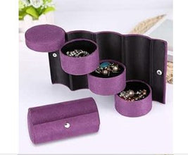 Schellen 3 Layers Portable Rotating Jewellery Box - My Store